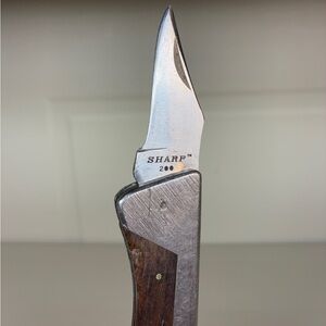 Vintage Sharp 200 Stainless Steel Lockback Knife Made in Japan